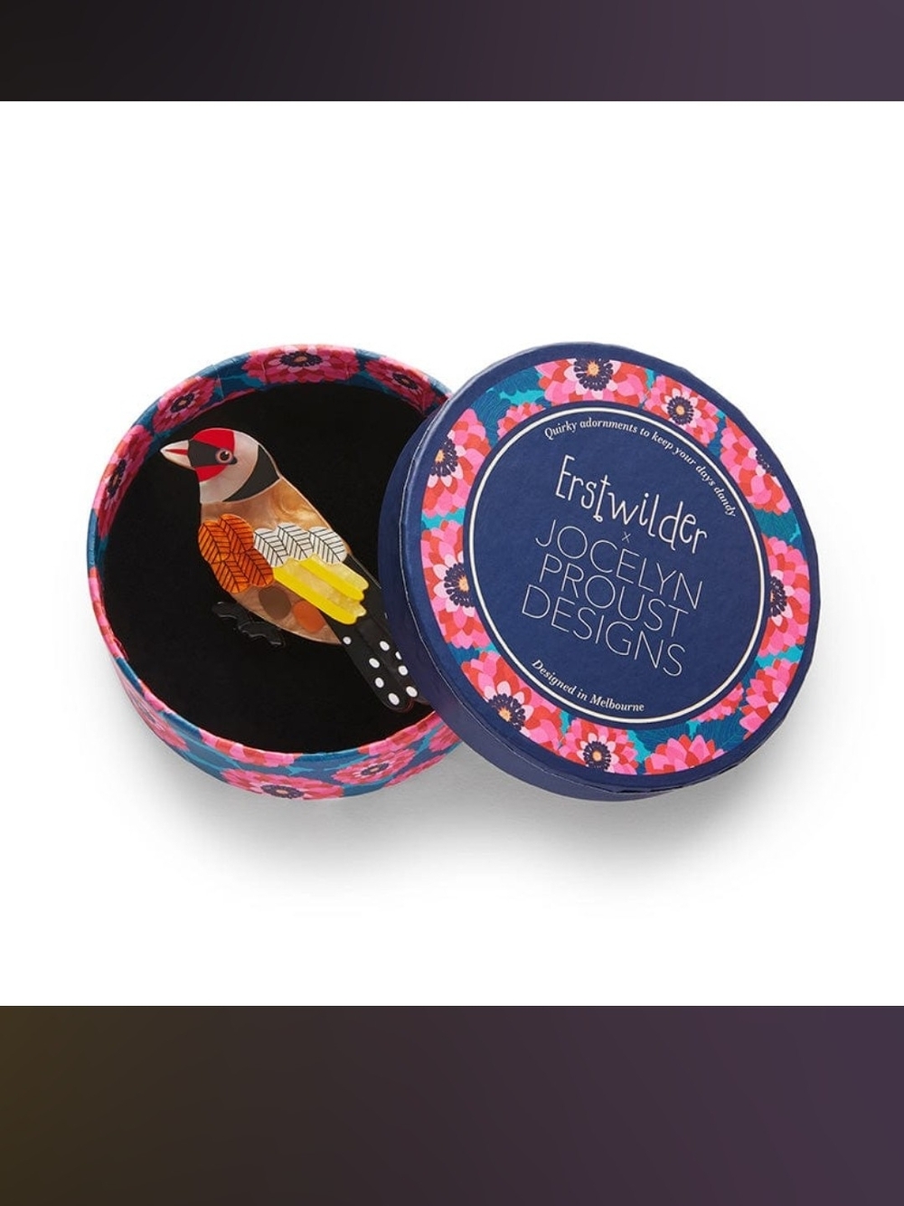 Jocelyn Proust Designs Bird Brooch - Go for Goldfinch Brooch Erstwilder